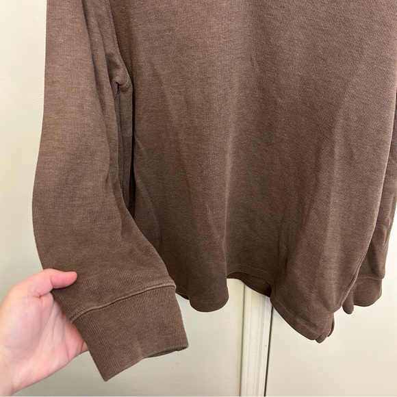 Amazon Essentials Men's Brown Quarter Zip Sweater Size Large - Picture 3 of 9